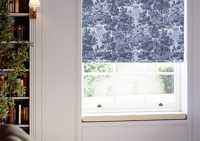 Ted Baker Landscape, Navy - Roman Blind - Image 5
